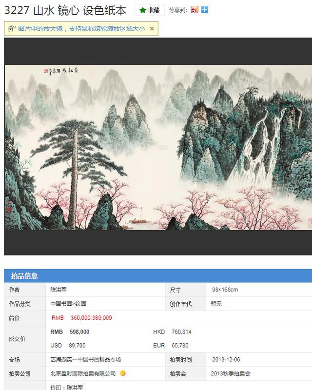 书画|京海墨韵艺术家近年书画作品拍卖记录大盘点，单件拍品破千万