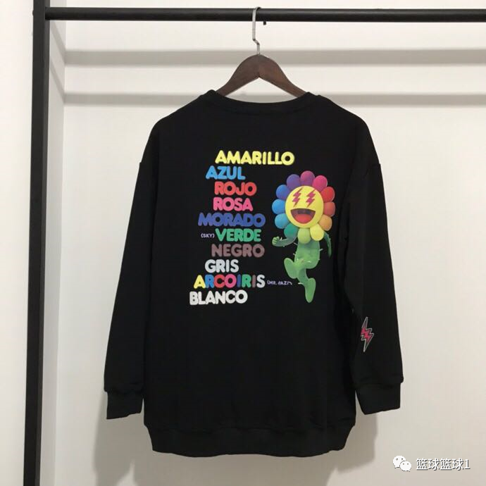高端定制的peaceminusone小雏菊限定彩色印花卫衣