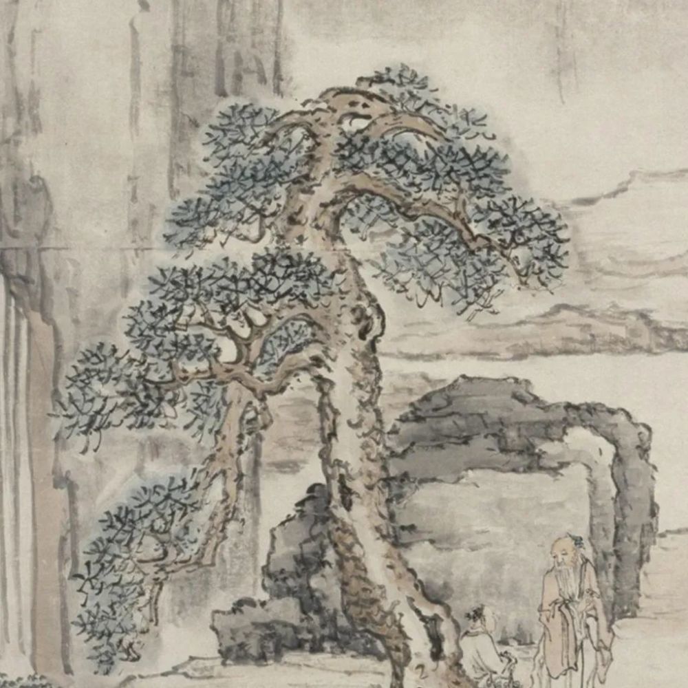 商山四皓图|《商山四皓图》轴 黄慎-中国名画鉴赏语音讲解