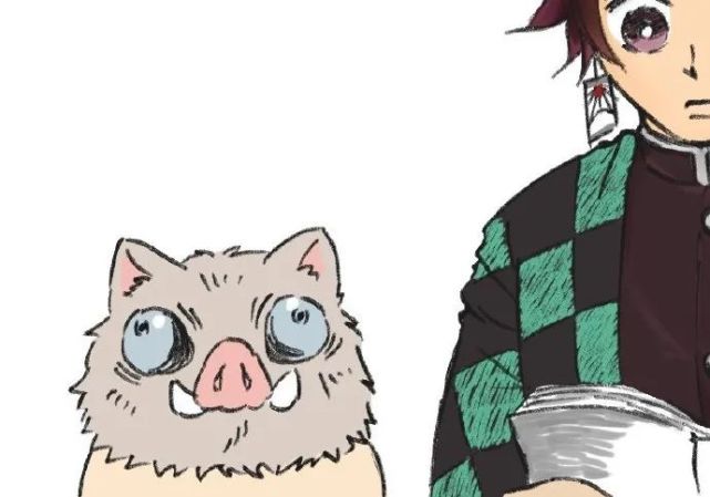 鬼灭之刃一只猪图片 万图壁纸网