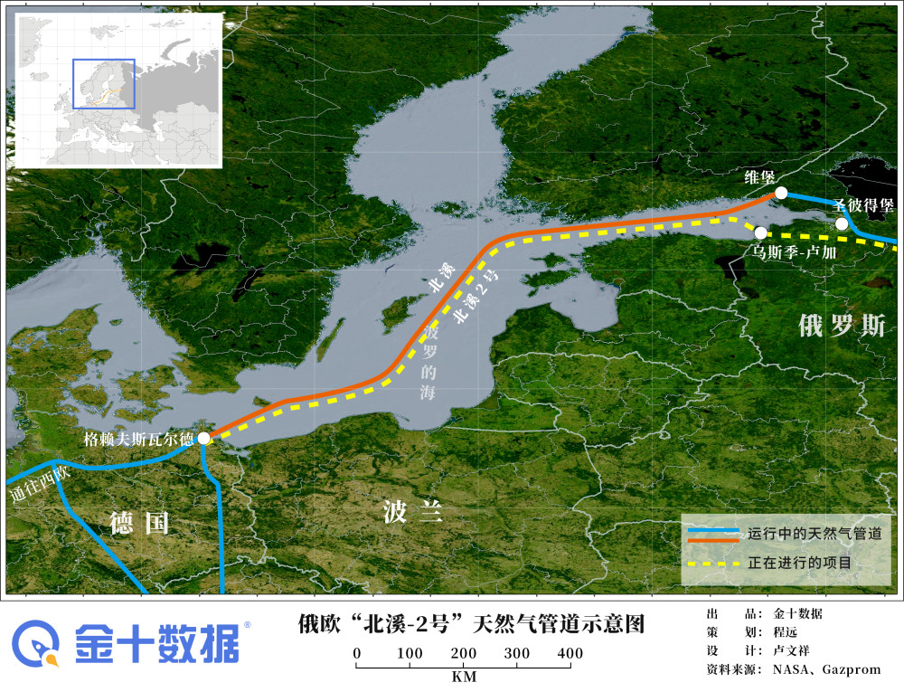 俄罗斯北溪二号线地图图片