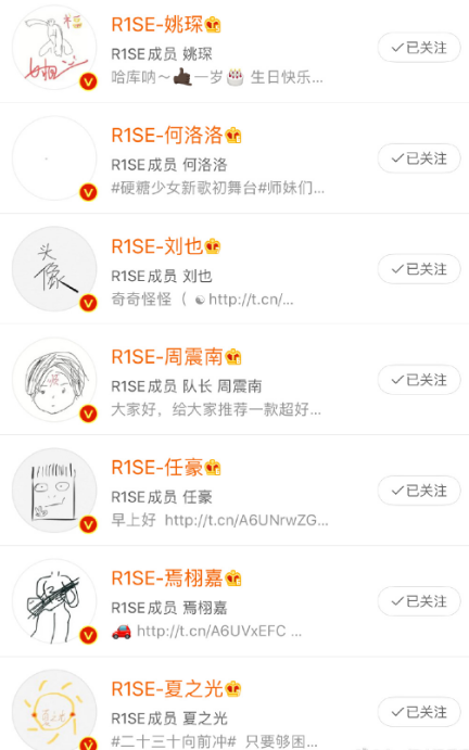 r1se全员换手绘头像官博logo画错粉丝却认怂害怕不敢骂太溺爱