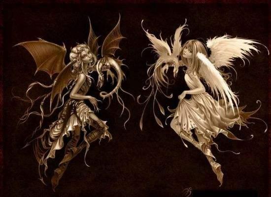 天使和魔鬼帅气图片