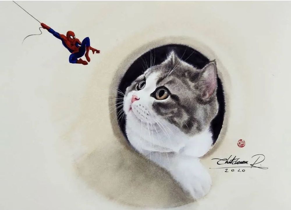 水彩纸|这样的小猫咪你喜欢吗？