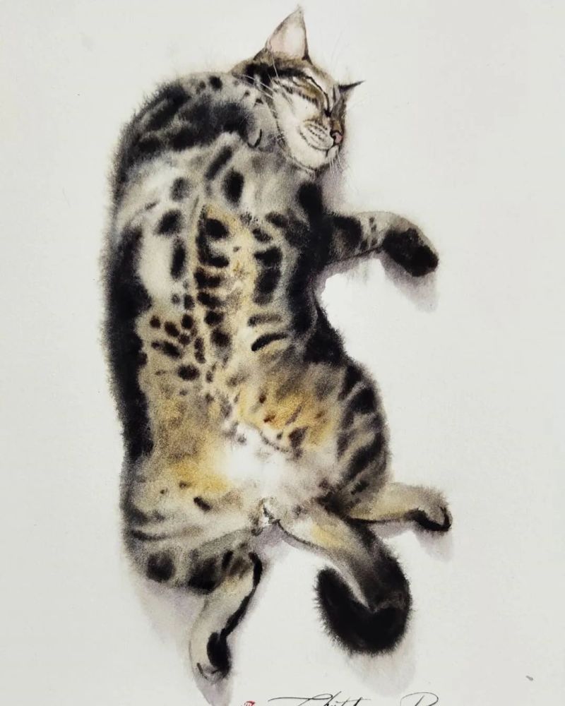 水彩纸|这样的小猫咪你喜欢吗？