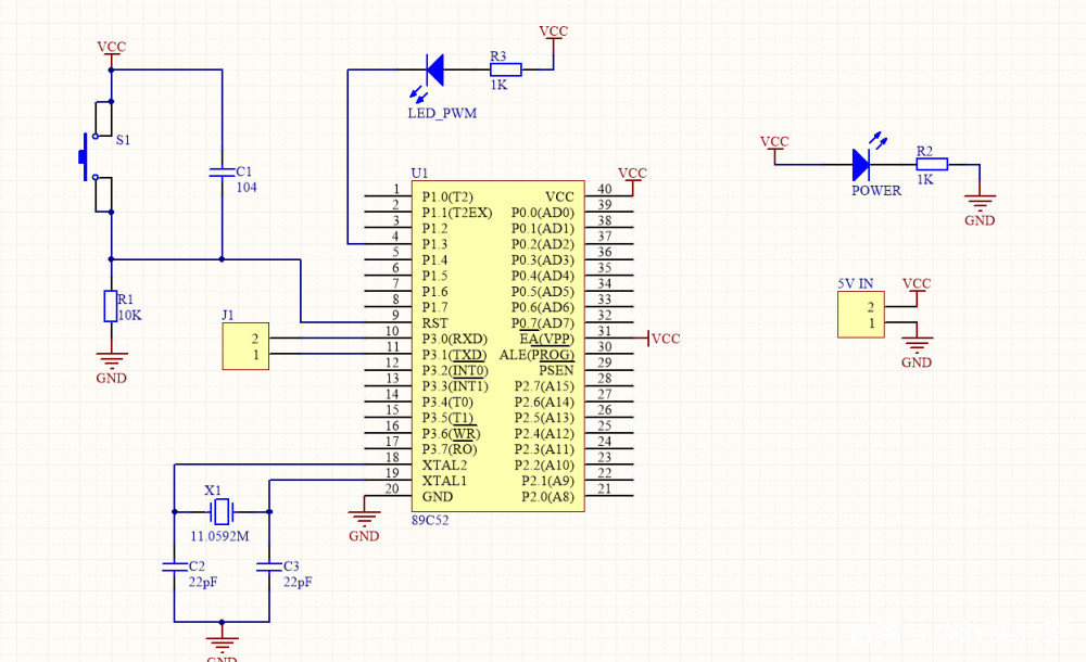基于stc8952rc的pwm呼吸灯