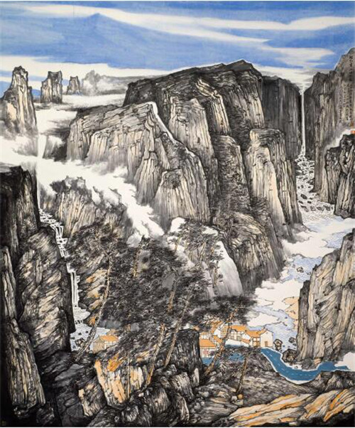 谭长德|来松风阁观“南岳松风” 谭长德中国画展开幕