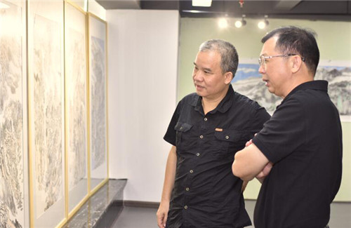 谭长德|来松风阁观“南岳松风” 谭长德中国画展开幕