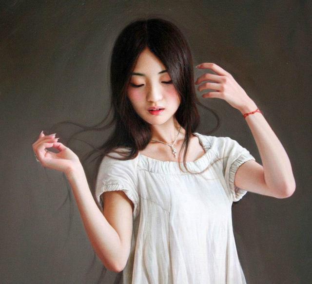 油画|女画家安静油画人物欣赏