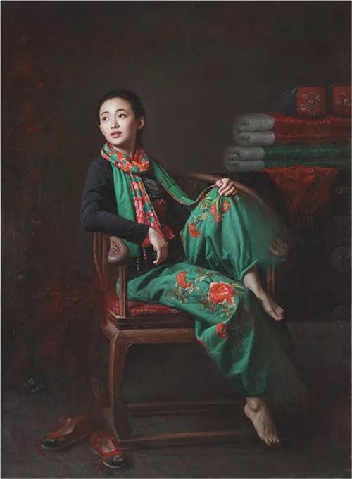 油画|女画家安静油画人物欣赏