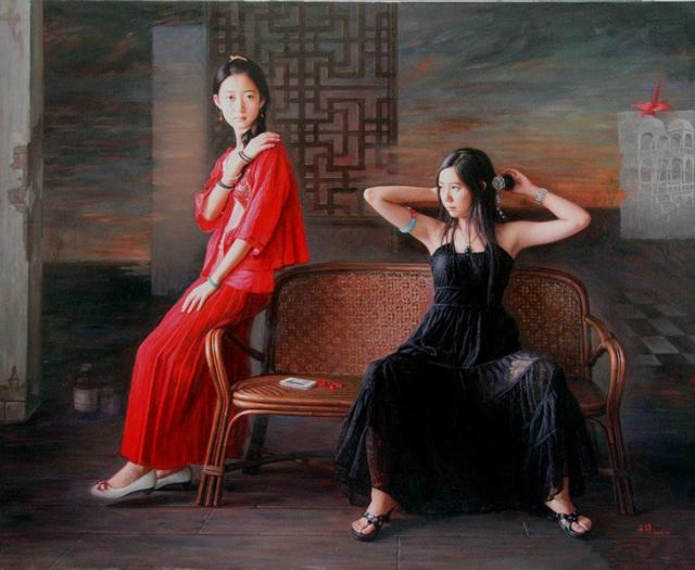 油画|女画家安静油画人物欣赏