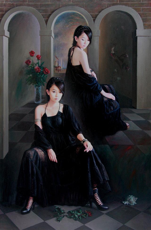 油画|女画家安静油画人物欣赏