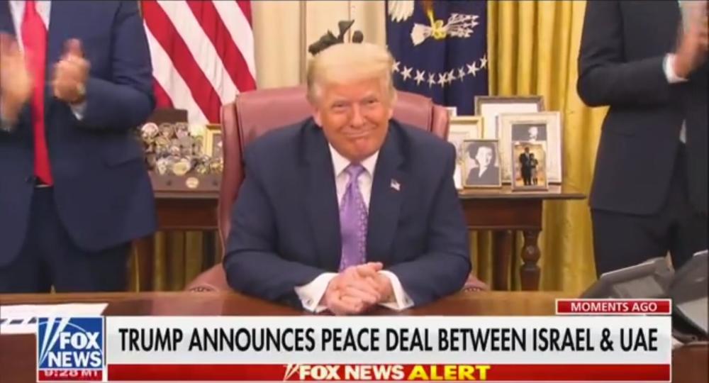 特朗普|阿联酋与以色列将建交，特朗普开始“邀功”：本来想叫特朗普协议的