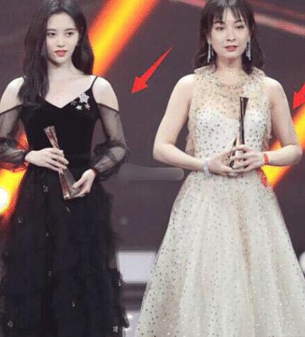吴昕|一样都是158CM，吴昕穿礼裙同框鞠婧祎，网友：看似母女差别