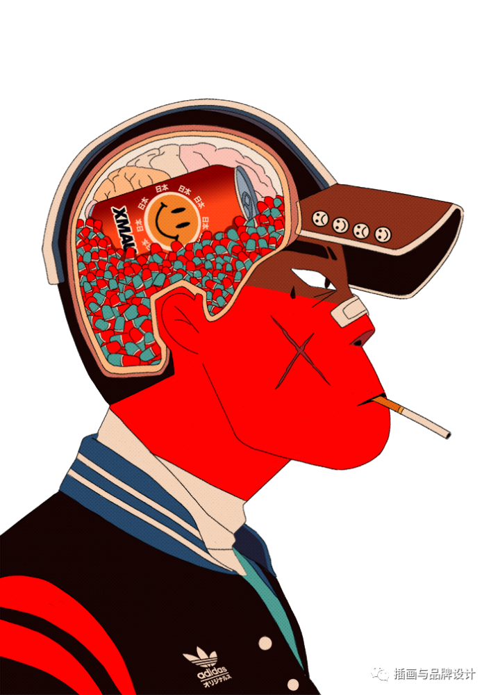 复古个性的街头涂鸦风传统与现代的日系元素结合真是又潮又酷