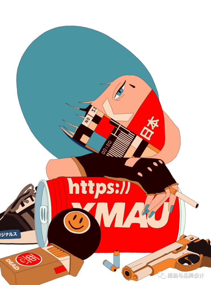 复古个性的街头涂鸦风传统与现代的日系元素结合真是又潮又酷