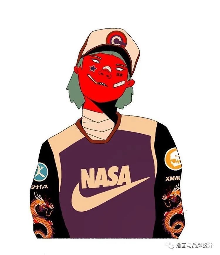 复古个性的街头涂鸦风传统与现代的日系元素结合真是又潮又酷