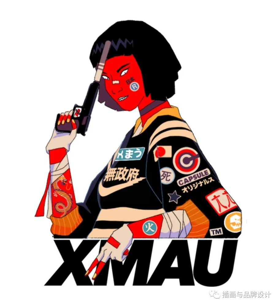 复古个性的街头涂鸦风传统与现代的日系元素结合真是又潮又酷