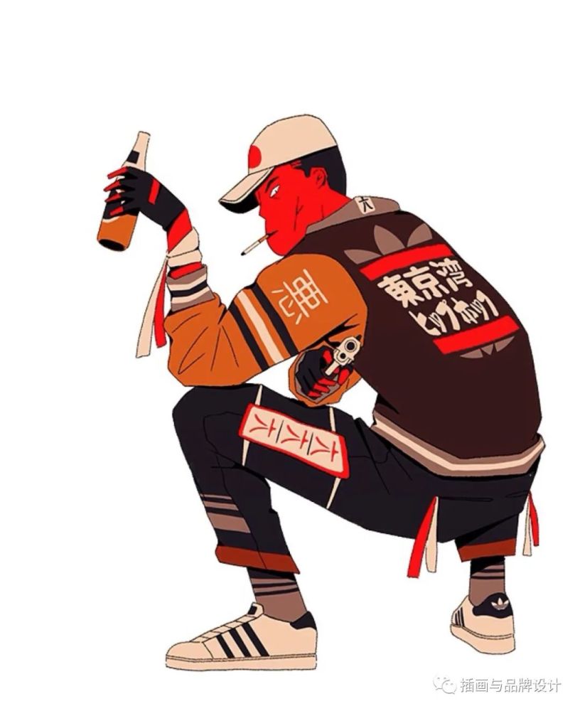 复古个性的街头涂鸦风传统与现代的日系元素结合真是又潮又酷