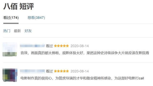 票房|点映票房破1000万，《八佰》首波短评口碑稳了，票房会爆吗？