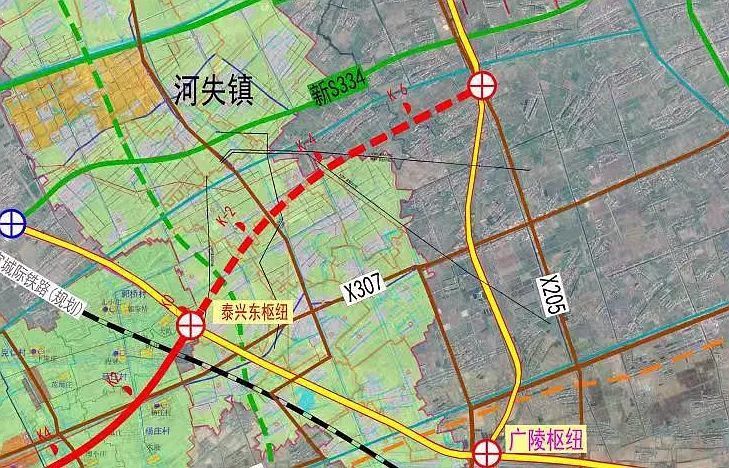 高速公路江苏省发展改革委正式批复了日前然后向南延伸汇聚在广陵枢纽