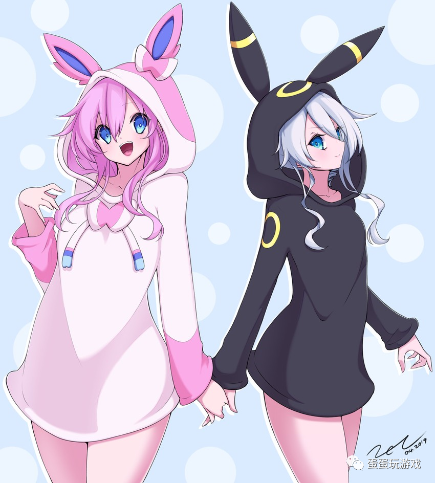 口袋妖怪日月之神伊布 一个代表太阳一个代表月亮消灭你 腾讯新闻