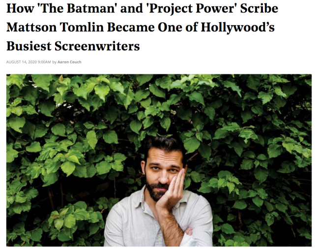 蝙蝠侠和超能计划的编剧登顶好莱坞今夏忙碌榜首位