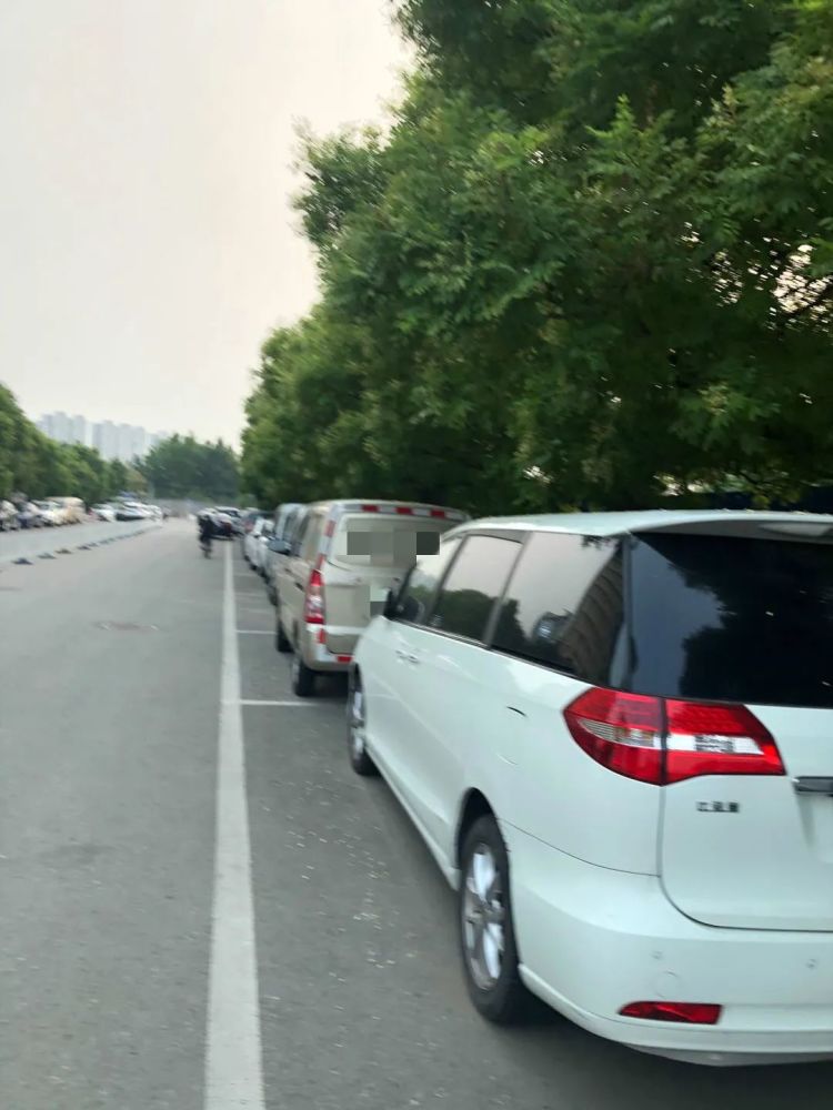 马路|现成的停车场不用，非要违规停在马路上，这是为什么？