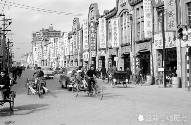 老照片 1950年代中国台湾省的真实街景 台湾 台北 高雄港 衡阳 高雄