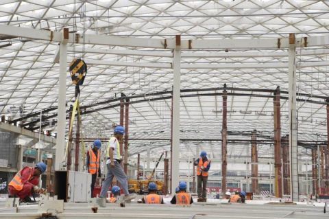 国家会议中心|国家会议中心二期工程主体结构月底将实现封顶