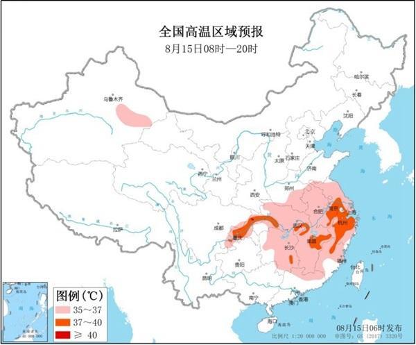 长江中下游地区|超长梅雨季过后，长江中下游地区迎来持续35℃以上高温天气