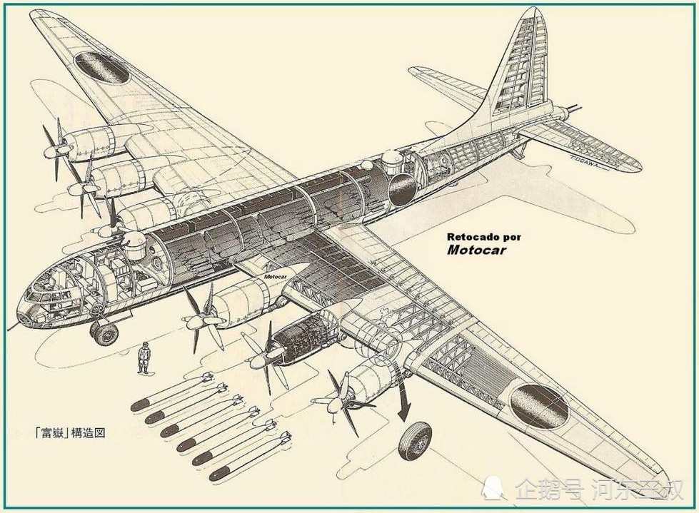 轰炸美利坚,日本六发巨兽g10n富士山重型战略轰炸机