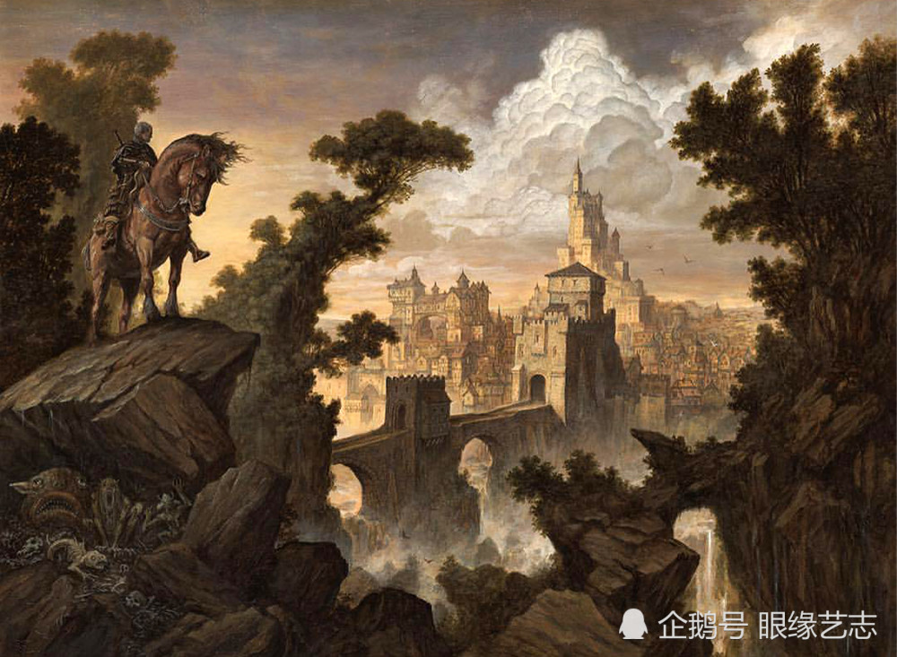 油画中的游戏世界:中世纪的吟游者,史诗般的游戏场景设计