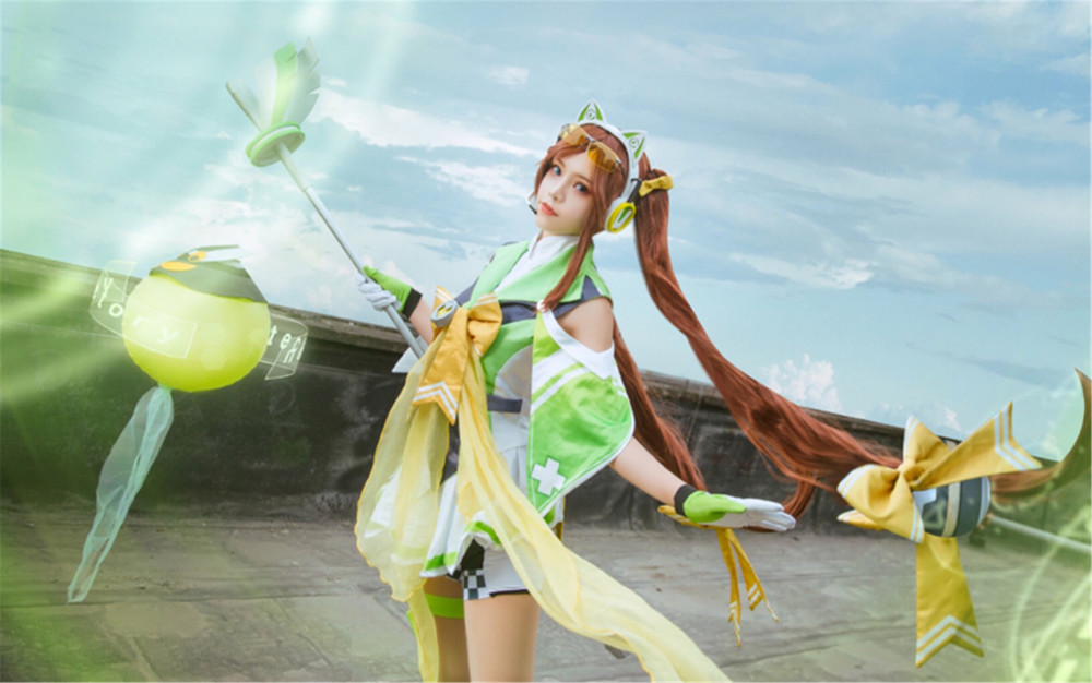 妙龄少女cos王者大乔守护之力,完美还原