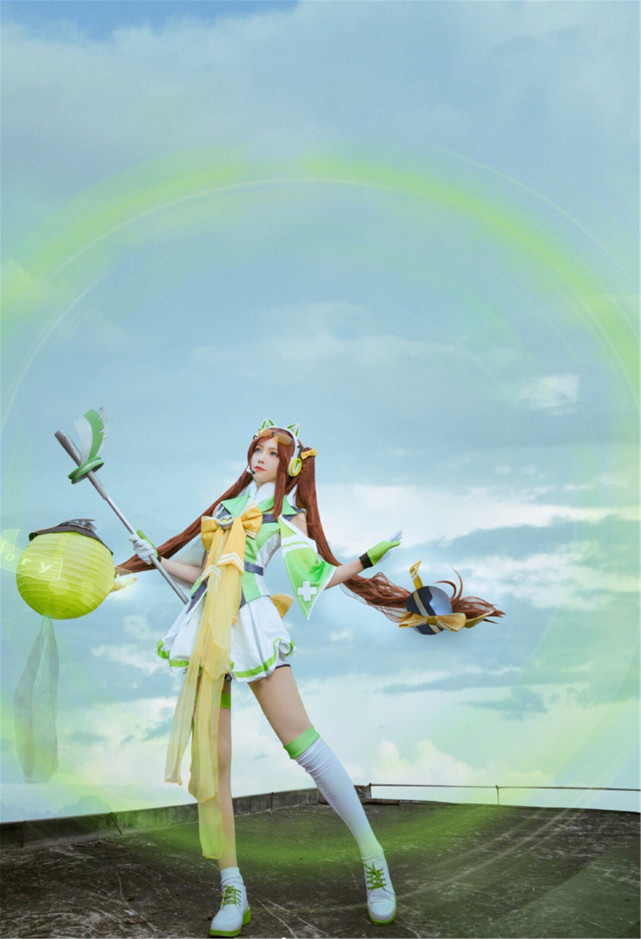 妙龄少女cos王者大乔守护之力完美还原