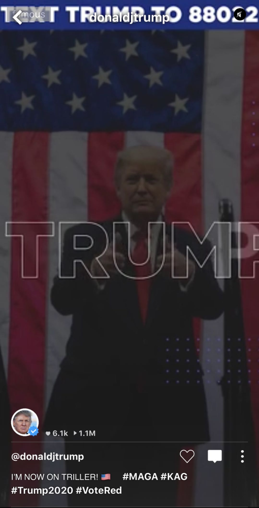 特朗普|威胁“封杀”TikTok之际，美媒发现特朗普入驻其竞品平台