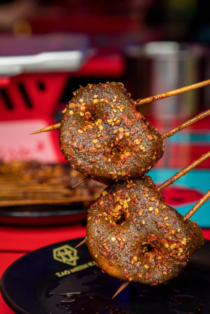 福气二师兄烤猪鼻子 肥肠卷大葱 中意粑耳朵 火zao猪鼻筋 包浆豆腐