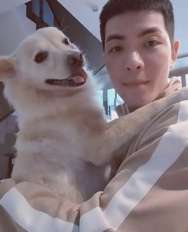 狗狗|萧敬腾豪宅内抱狗玩耍，与狗狗拥抱嘴对嘴接吻太亲密引热议