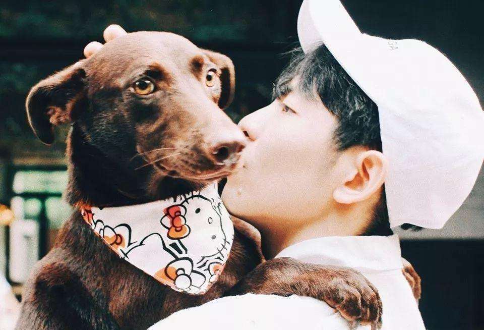 狗狗|萧敬腾豪宅内抱狗玩耍，与狗狗拥抱嘴对嘴接吻太亲密引热议