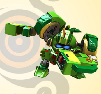 陆小果的外表看上去很呆萌,原型是一只青苹果,在动画片中是一个脑子