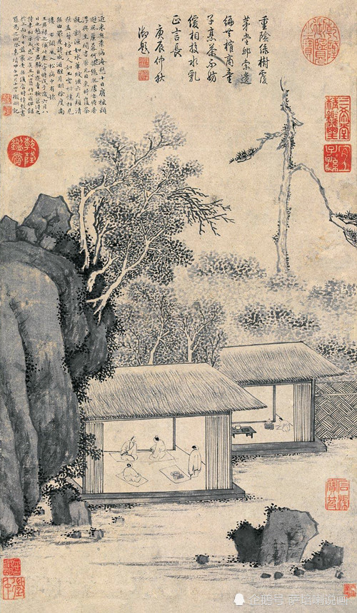 文徵明|歌颂友谊，享受淡泊，文徵明绘《消夏图》