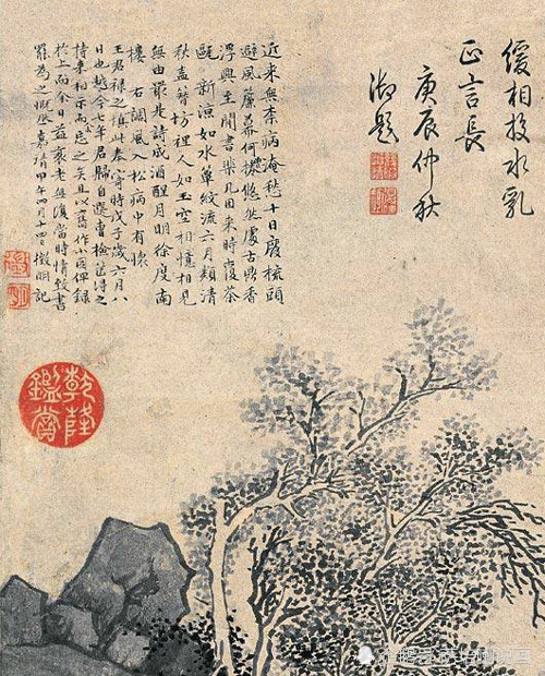 文徵明|歌颂友谊，享受淡泊，文徵明绘《消夏图》