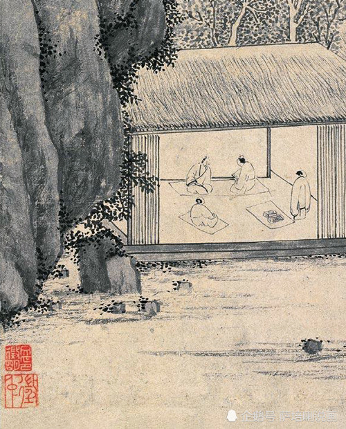 文徵明|歌颂友谊，享受淡泊，文徵明绘《消夏图》