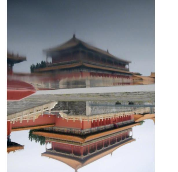 北京故宫|故宫雨后倒影，镜面相映成趣，网友直呼：美哉！