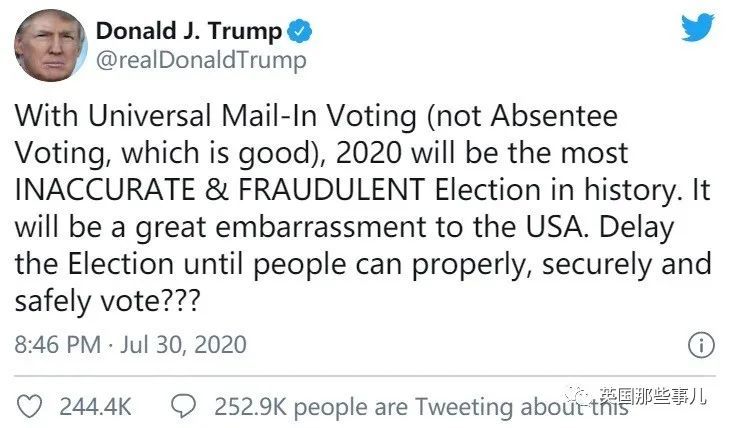 唐纳德·特朗普|霉霉再撕川普：拆邮箱，搞邮局，无数选票送不到，川普这简直是在公然作弊！