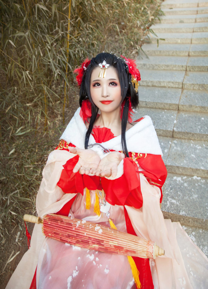 剑网三 时装阳春雪cosplay