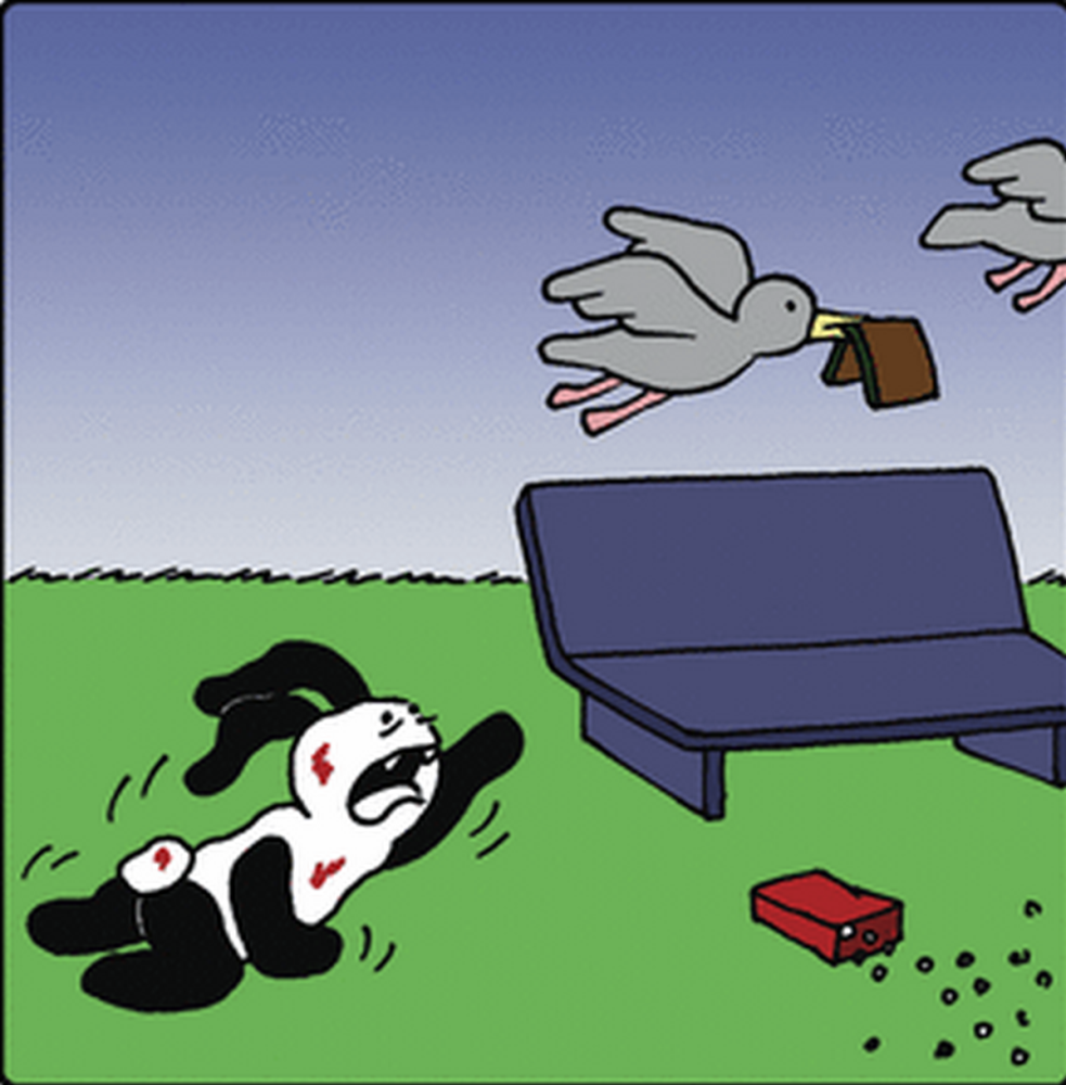 爆笑漫画:兔子把玉米撒给鸽子们,结果对方看上的是兔子的钱包