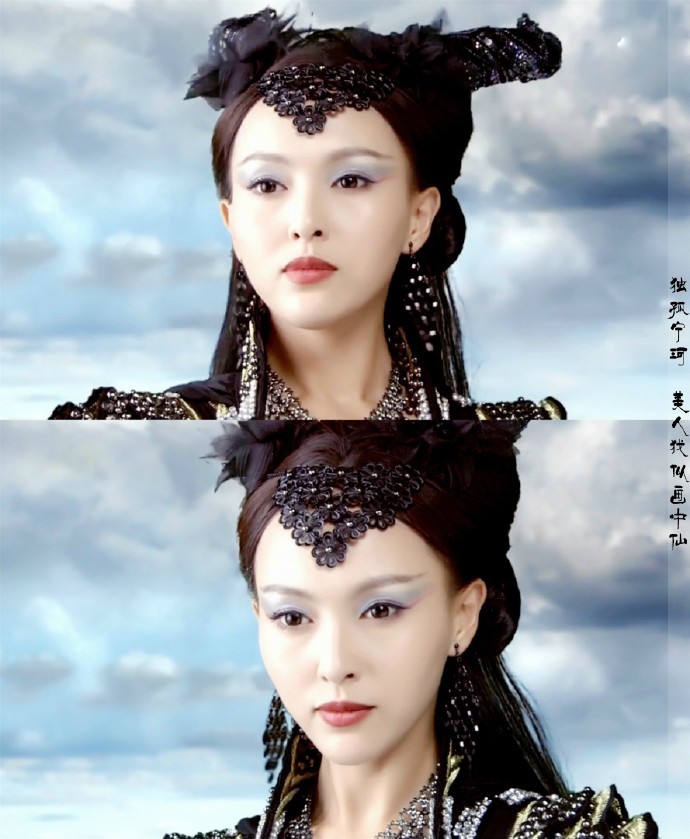 唐嫣十二个眉心坠造型紫萱惊艳独孤宁珂霸气