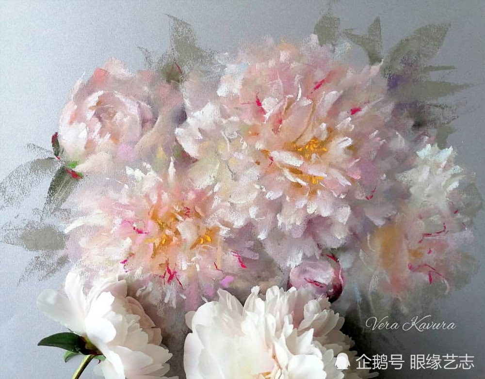 画家|色粉知己：朦胧的花，静谧的景，不同画家笔下的色粉自然