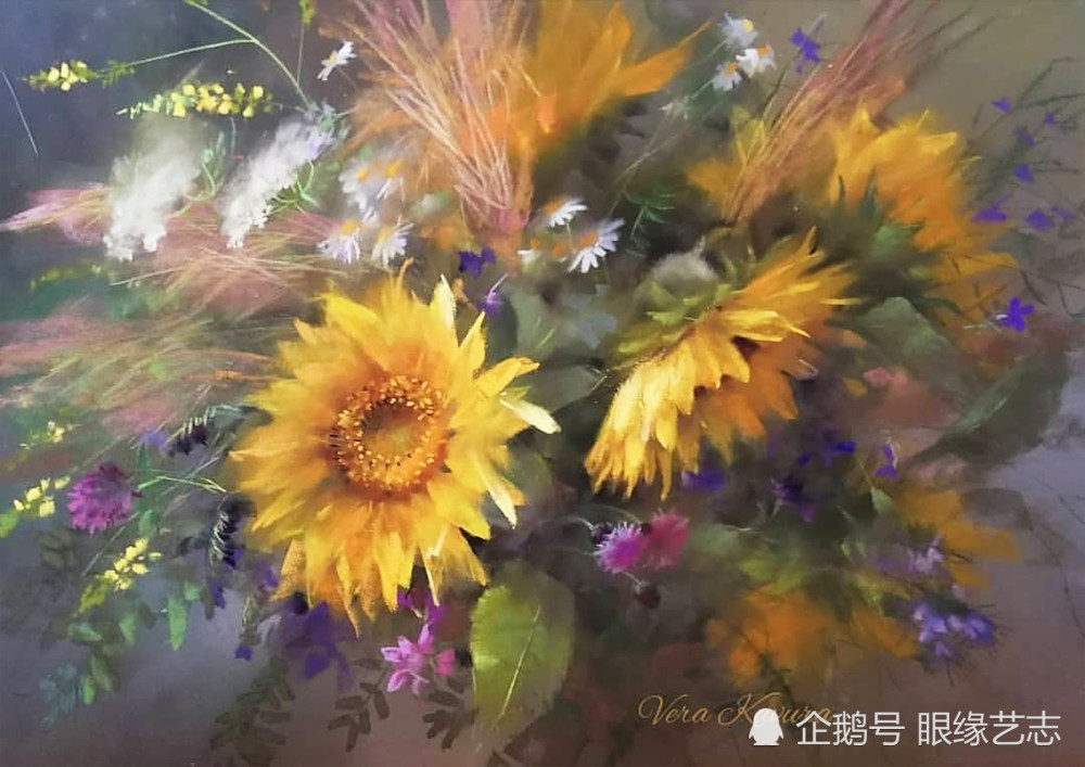 画家|色粉知己：朦胧的花，静谧的景，不同画家笔下的色粉自然